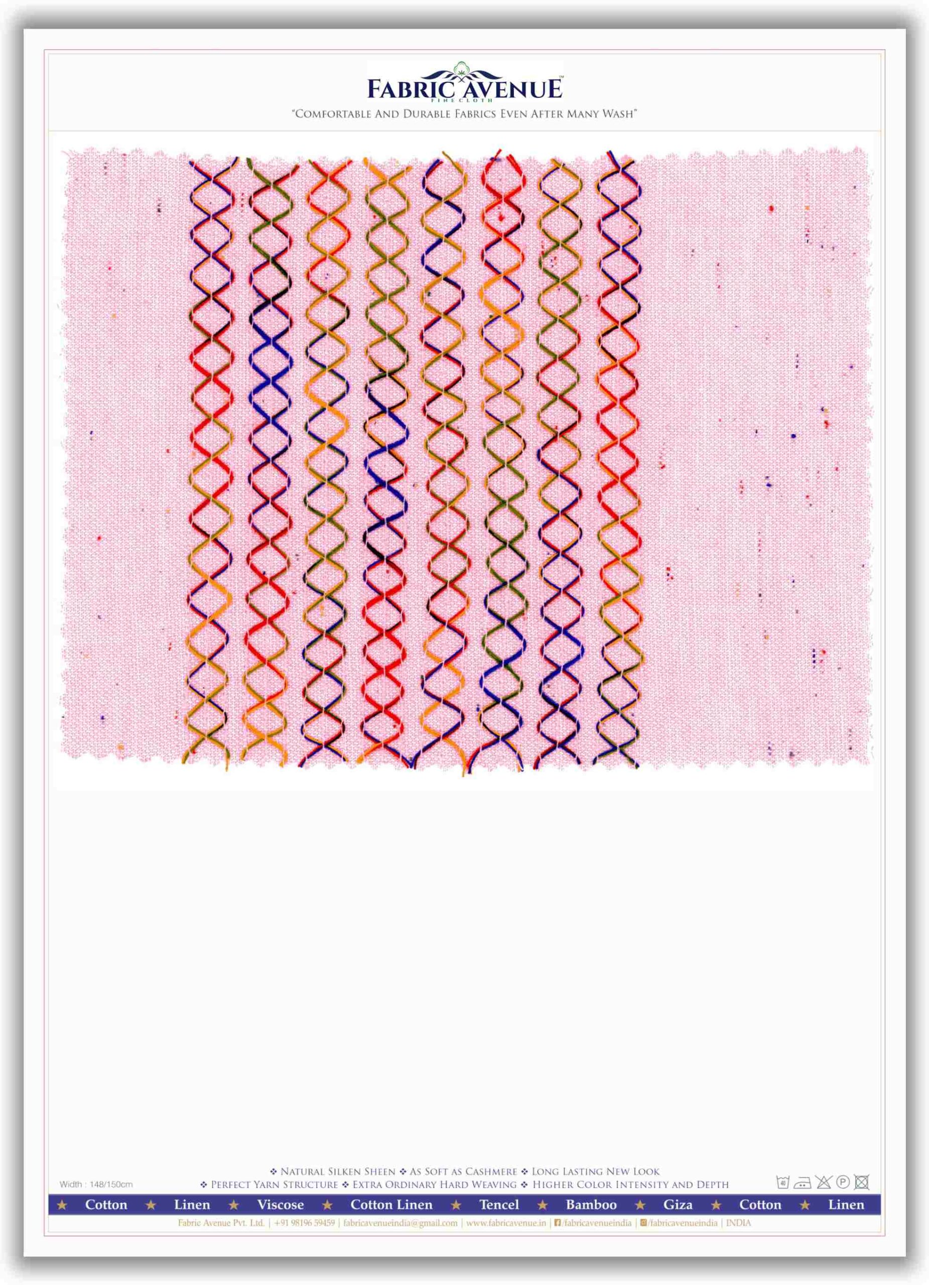 100% Cotton Panel Embroidery Design