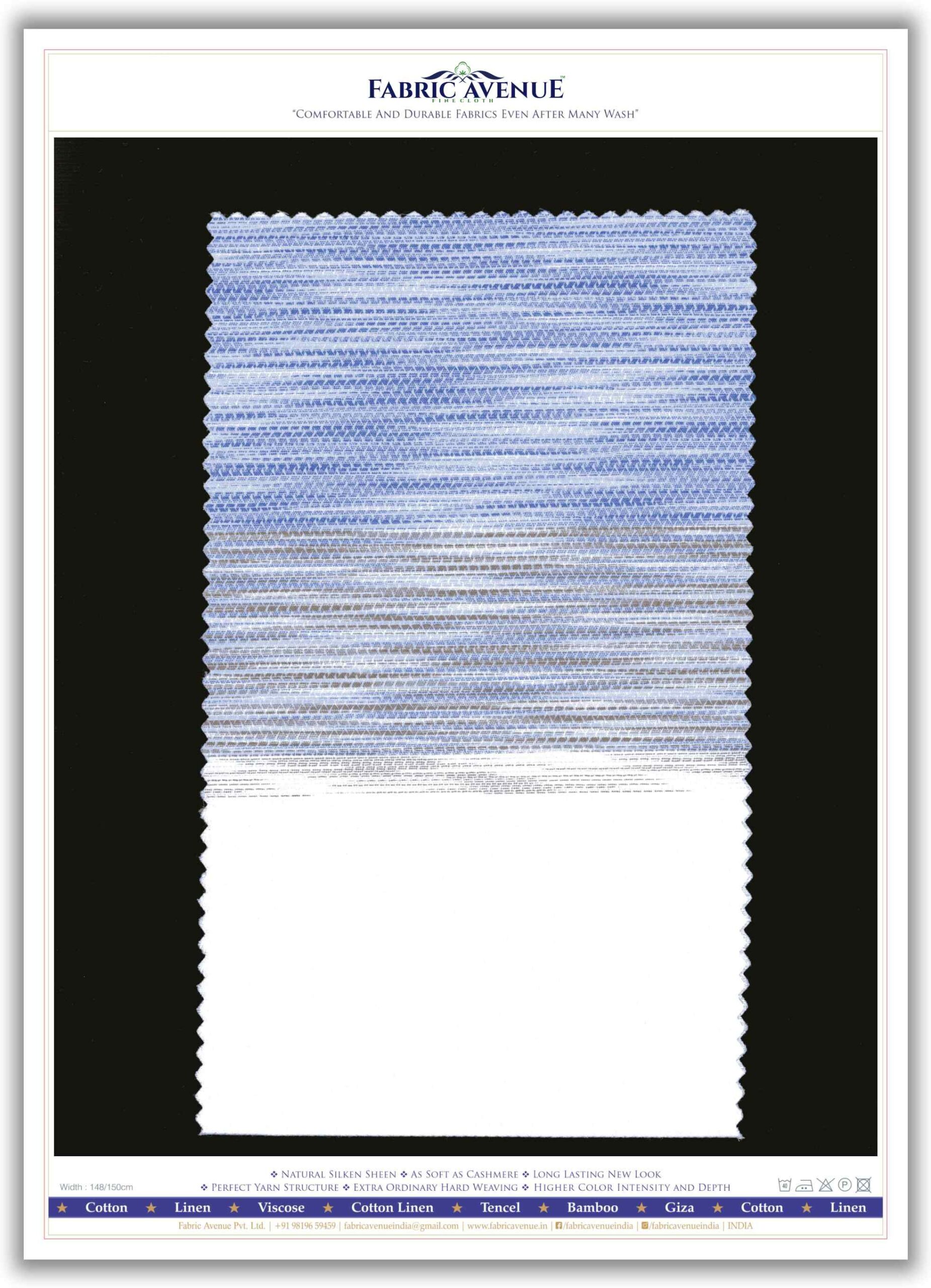 100% Cotton Panel Design | Fine Dobby | 60s Giza