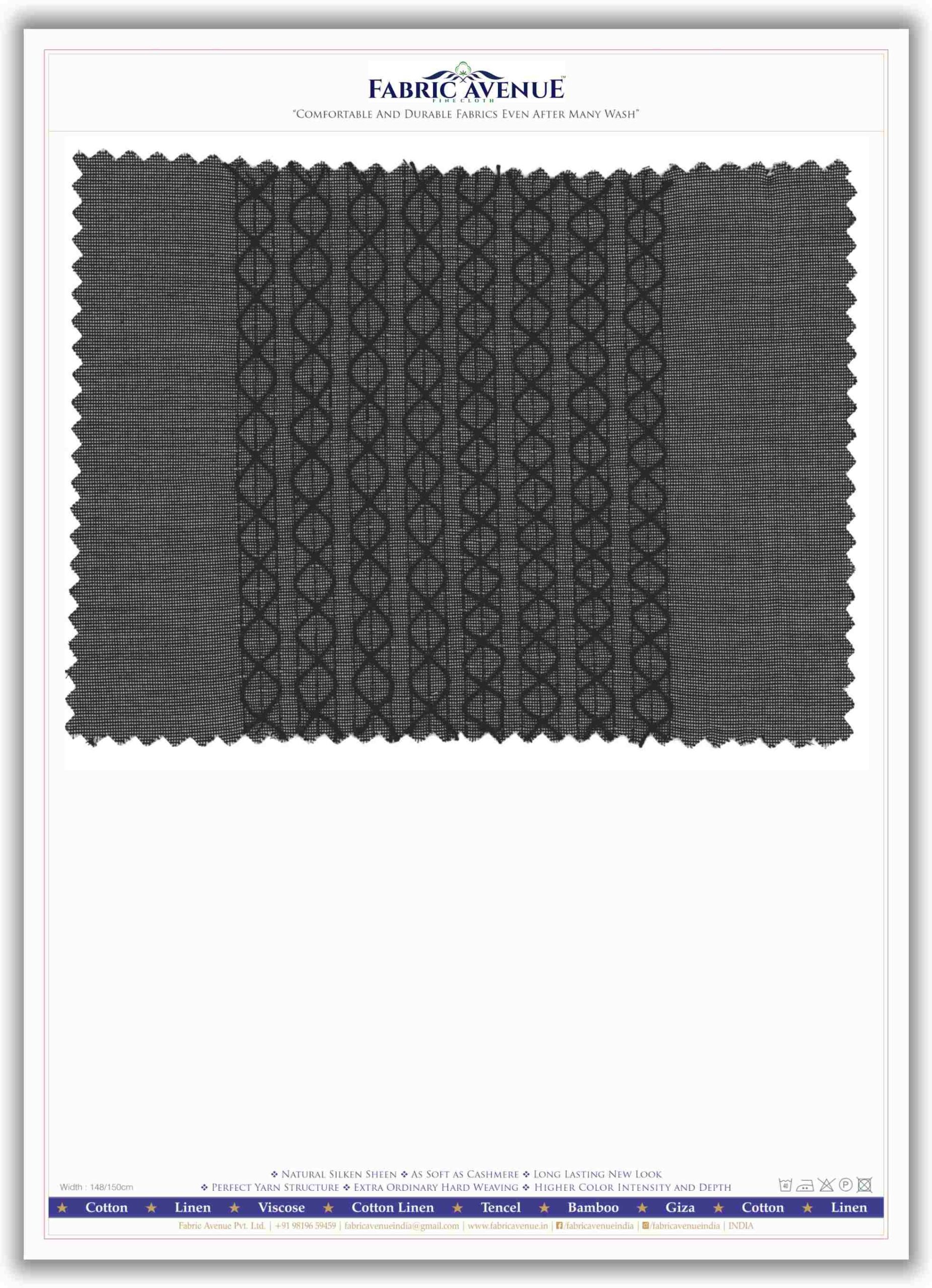 100% Cotton Panel Embroidery Design