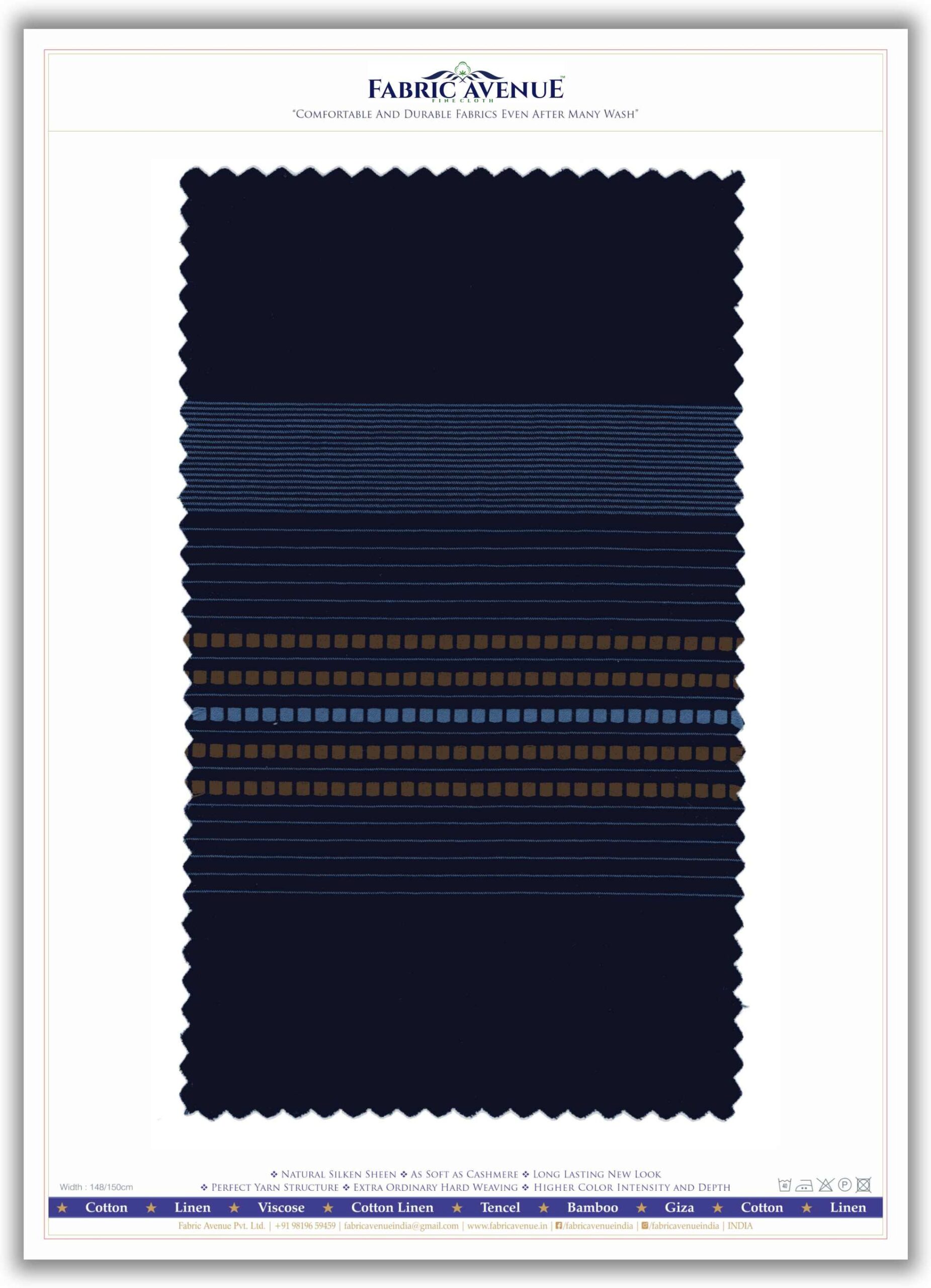 100% Cotton Panel Design | Fine Dobby | 60s Giza